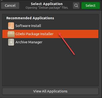gdebi package installer command line