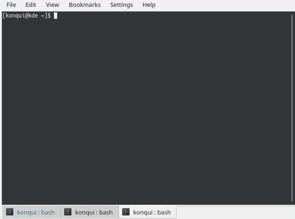 KDE Top Linux terminal emulator
