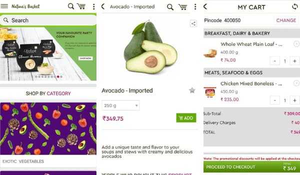 Nature's Basket Online Grocery Shopping App