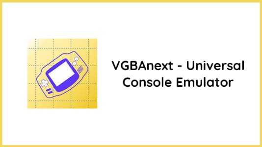 VGBAnext - Universal Console Emulator