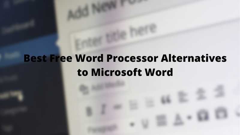 is there a free equivalent to microsoft word